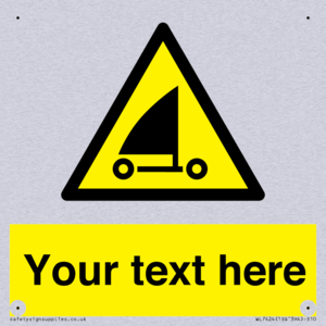 Custom Warning sand yachting